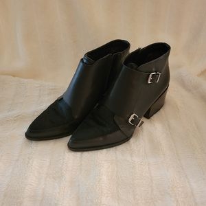 Circus by Sam Edelman Reese Calf Hair Leather Pointed Booties Sz 9